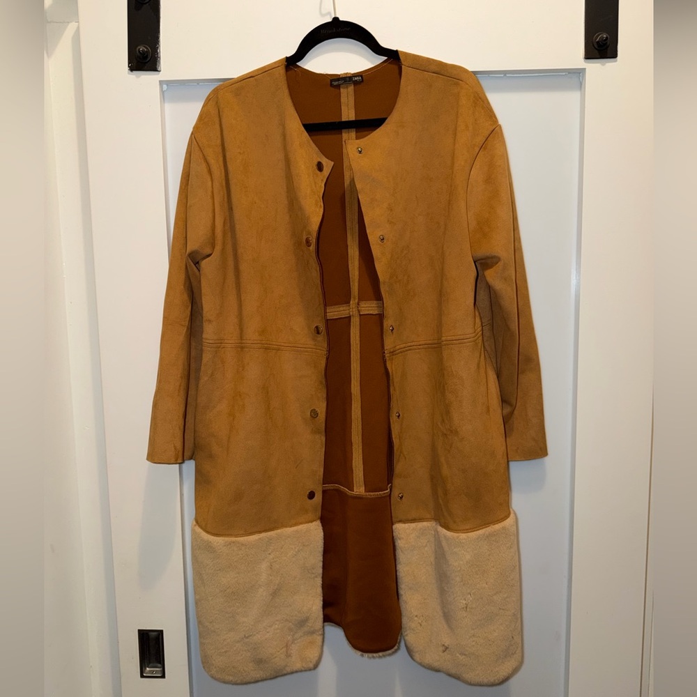 Zara Tan Jacket sz L